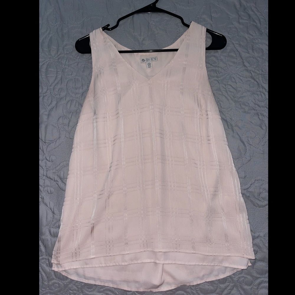 Lila rose flowy light pink tank top